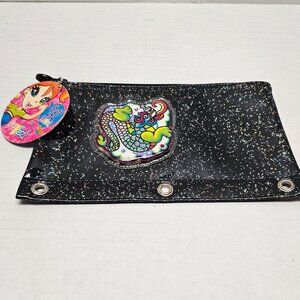 Tag Lisa Frank Holographic Dragon Fantastic Fashions P1334 Pencil Folder Pouch